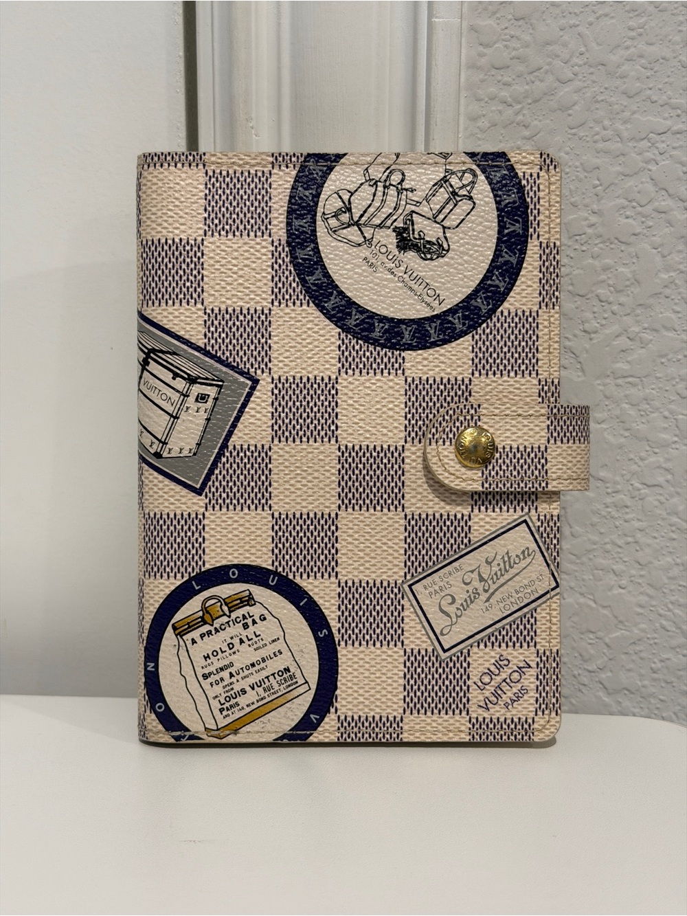 Louis Vuitton Damier Azur āTrunks and Bagsā Agenda PM - RARE and Discontinued